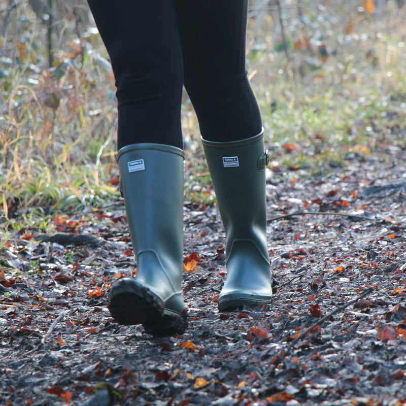 Burford Wellington Boot Green Size 4