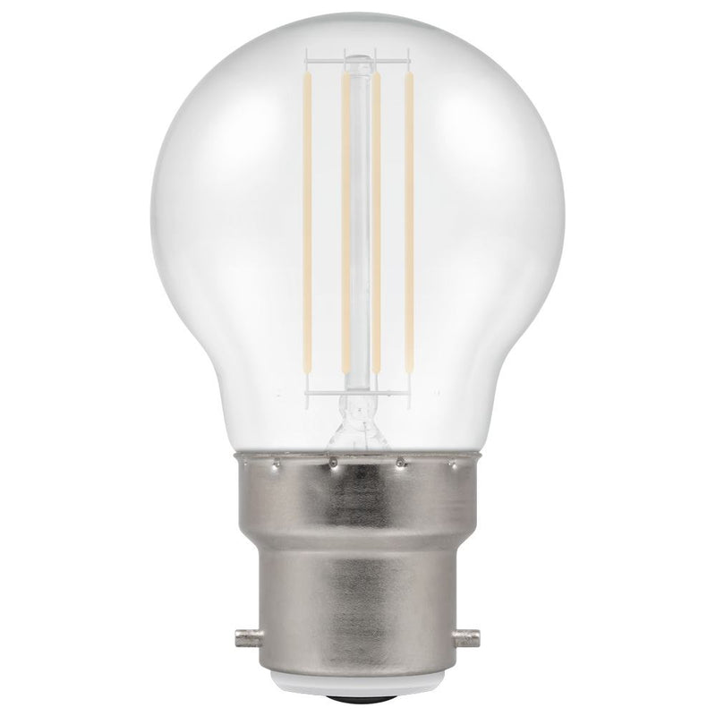 Crompton LED Filament Round 4.5W White BC-B22d Cool White