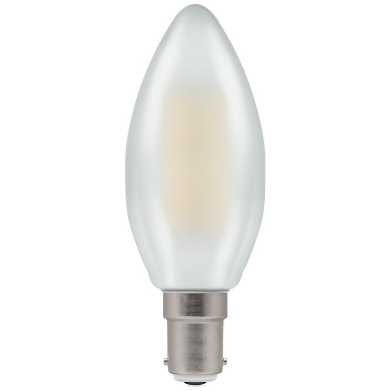 Crompton LED Candle Filament Dimmable Pearl 5W 2700K SBC-B15d