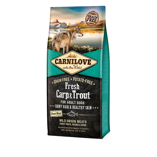 Carnilove Adult Dog Food 12KG - Fresh Carp & Trout