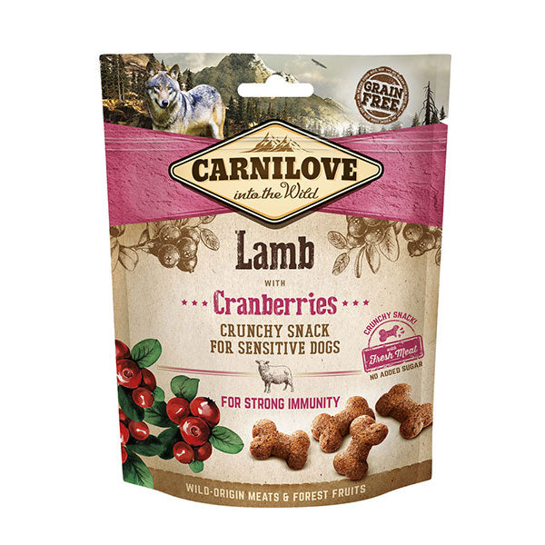 Crunchy Dog Snack 200g - Lamb with Cranberries x6