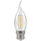 Crompton LED Bent Tip Candle Filament Dimmable Clear 5W 2700K BC-B22d