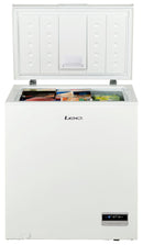 LEC 150L Free Standing Small Chest Freezer, White