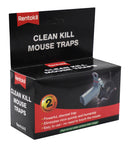 Rentokil Clean Kill Mouse Traps - Twin Pack