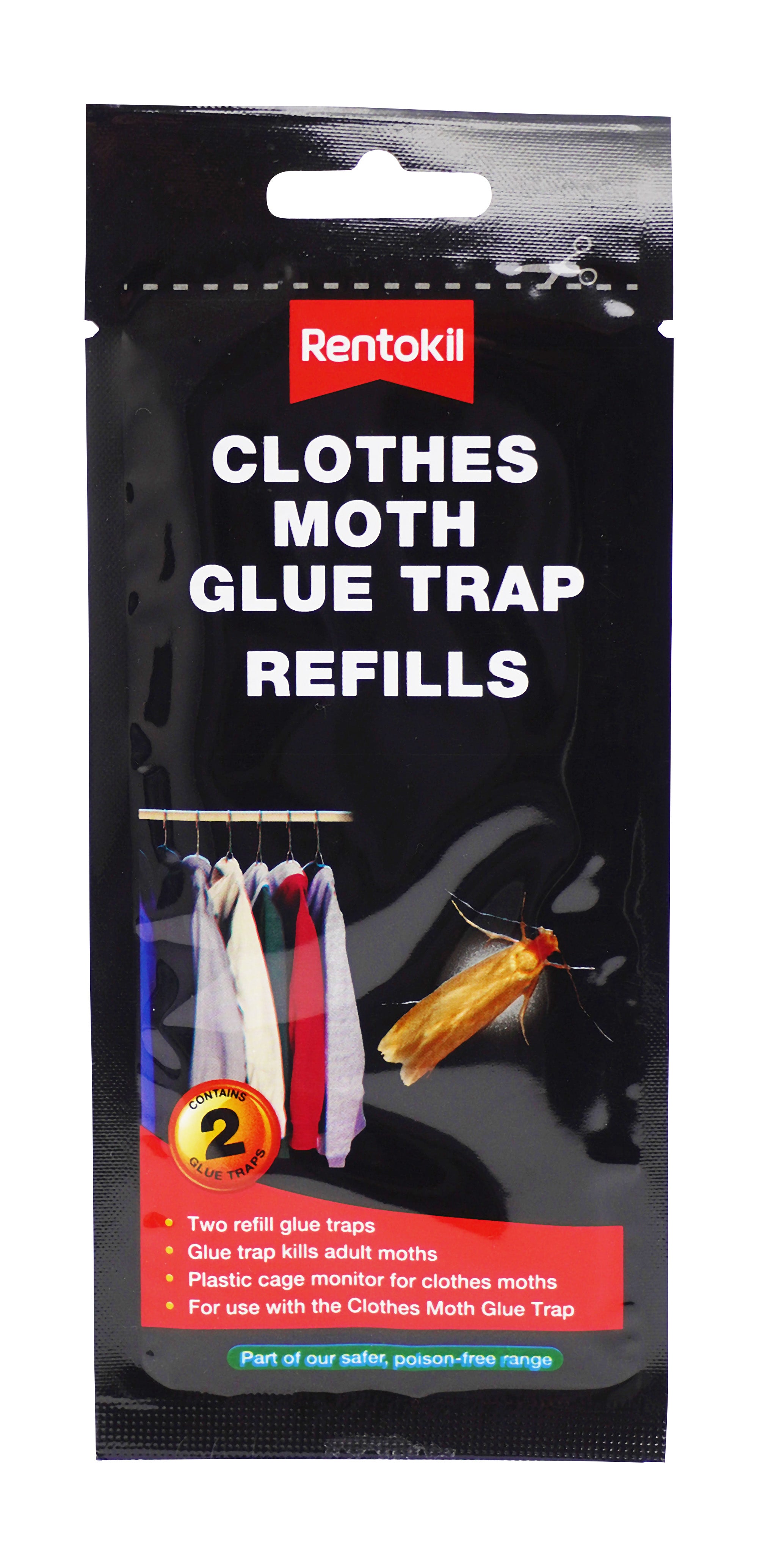 Rentokil Clothes Moth Glue Trap Refill - 2 Pack
