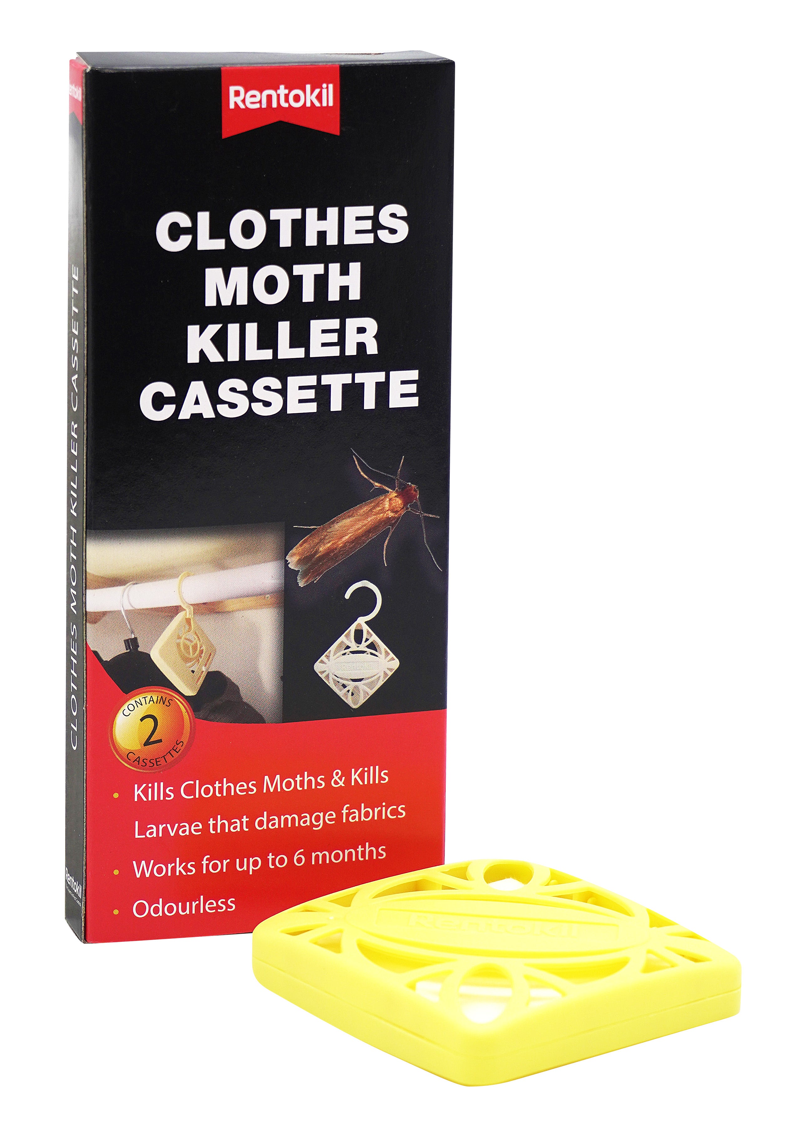 Rentokil Clothes Moth Killer Cassette - 2 Pack