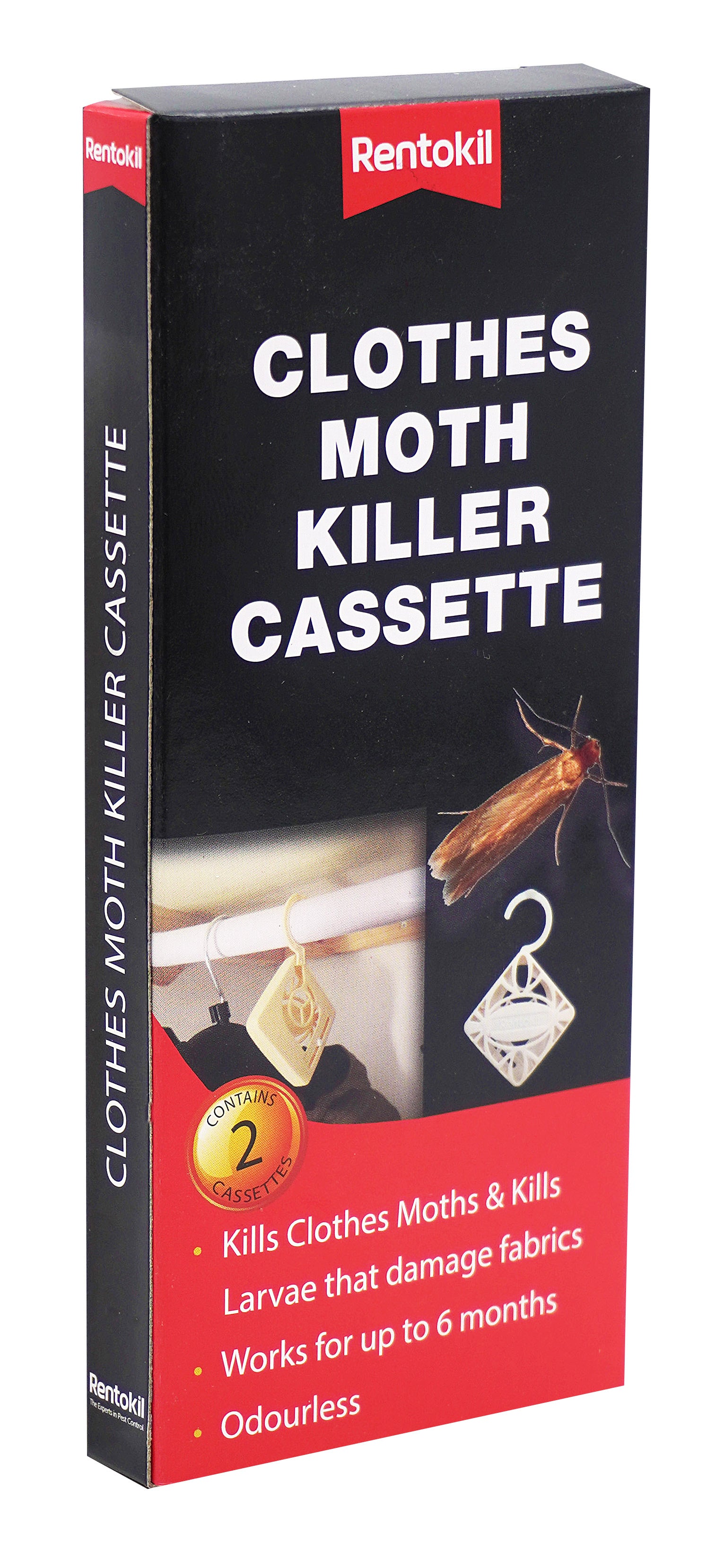 Rentokil Clothes Moth Killer Cassette - 2 Pack