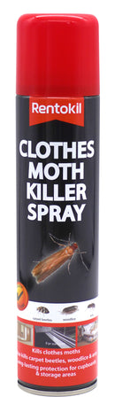 Rentokil Clothes Moth Killer Spray Aerosol 300ml