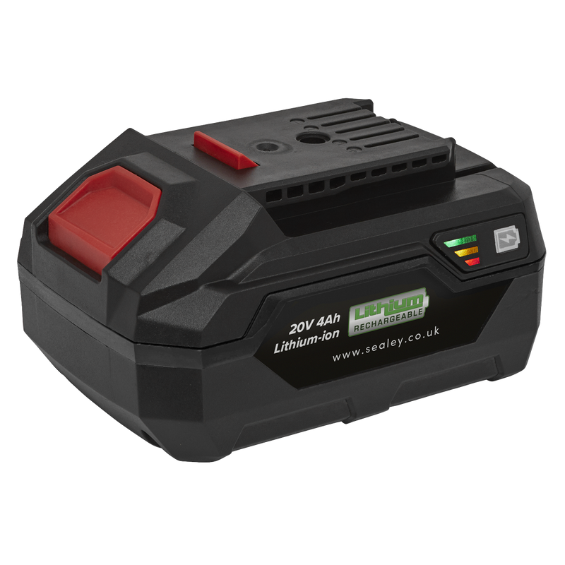 Sealey Power Tool Battery 20V 4Ah SV20 Series Lithium-ion