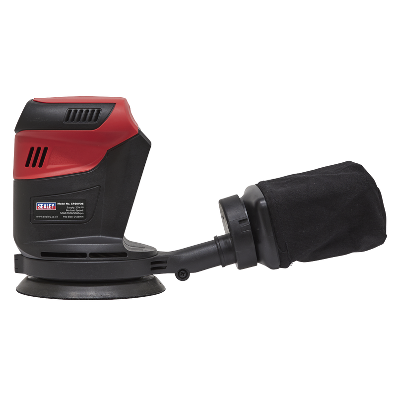 Sealey Orbital Palm Sander 20V SV20 Series Ø125mm - Body Only