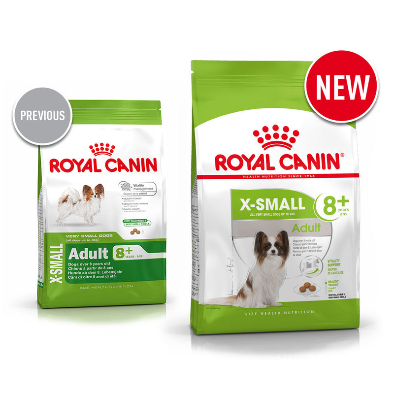 Royal Canin X-Small Adult 8+ Dry Dog Food, 1.5kg x 6 Pack – Phairs