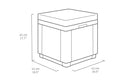 Keter Cube Storage Table - Anthracite