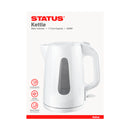 Status Dallas - White - 1.7 Litre - Swivel Cordless - Kettle - Dual Water Indicator - 2kw