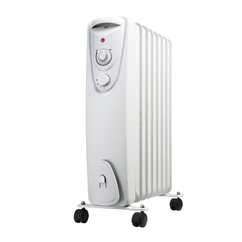 De Vielle 8 Fin Oil Free Radiator Heater White 1500W