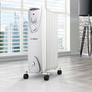 De Vielle 8 Fin Oil Free Radiator Heater White 1500W