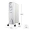 De Vielle 8 Fin Oil Free Radiator Heater White 1500W