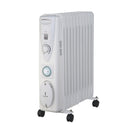 De Vielle Premium 11 Fin Oil Filled Radiator with Timer 2500W White