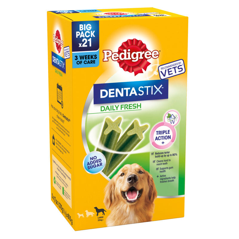 Pedigree Dentastix Fresh Daily Dental Chews Large Dog 21 Sticks