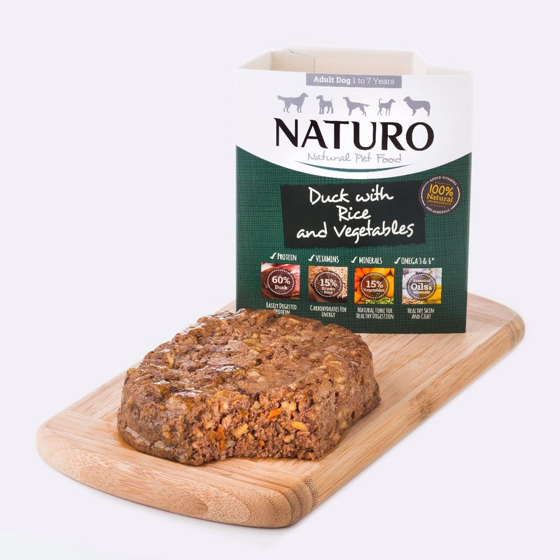 Naturo Adult Dog Duck with Rice and Vegetables, 400g X7