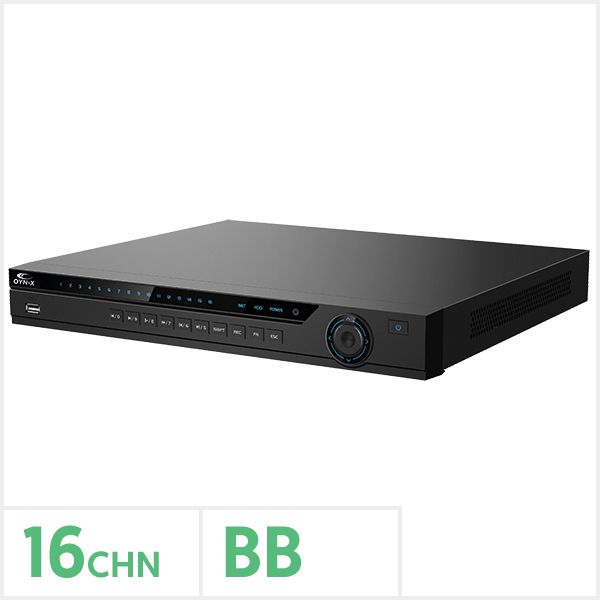 OYN-X Eagle 4K/8MP 16 Channel 1U 16PoE NVR with No Storage