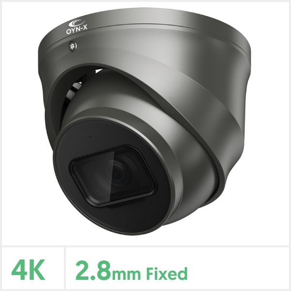 OYN-X Eagle 4K/8MP Fixed Lens Lite IR Network Turret Camera, Grey