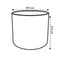 B.for 30cm Soft Round Plastic Indoor Plant Pot - White