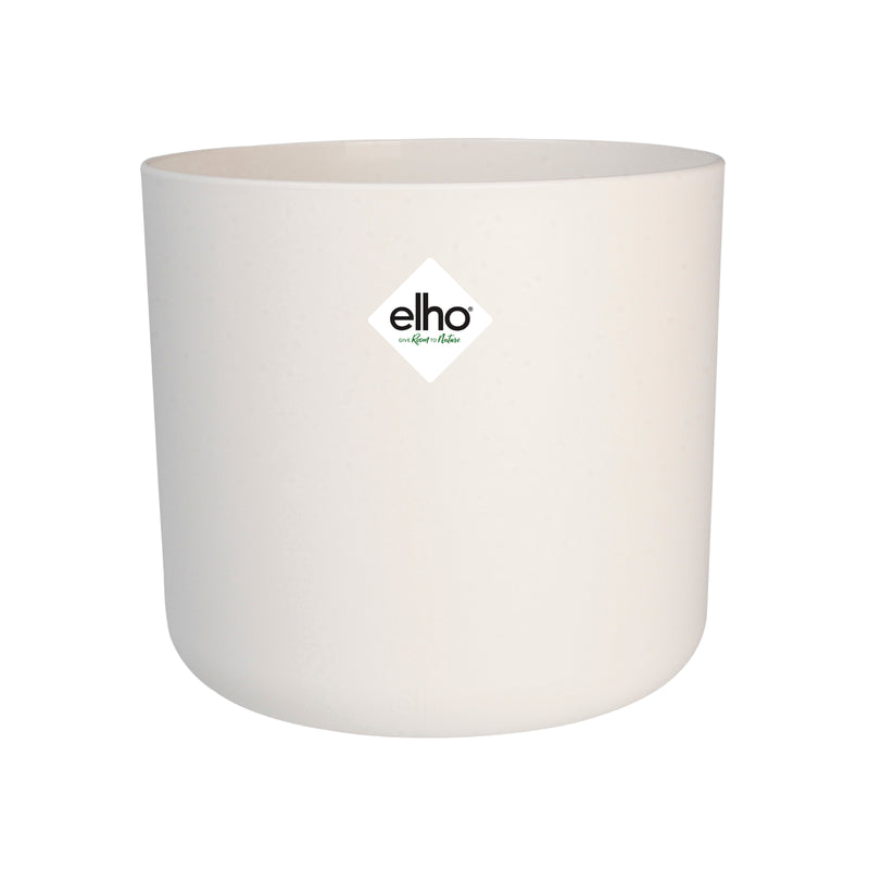 Elho B.for 18cm Soft Round Plastic Indoor Plant Pot - White