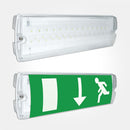 Eterna LED Maintained Emergency Bulkhead With Signs Directive Legend Set