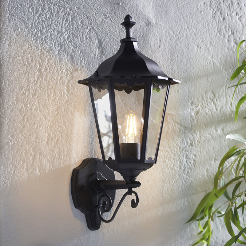 Endon Burford Wall Light, Black