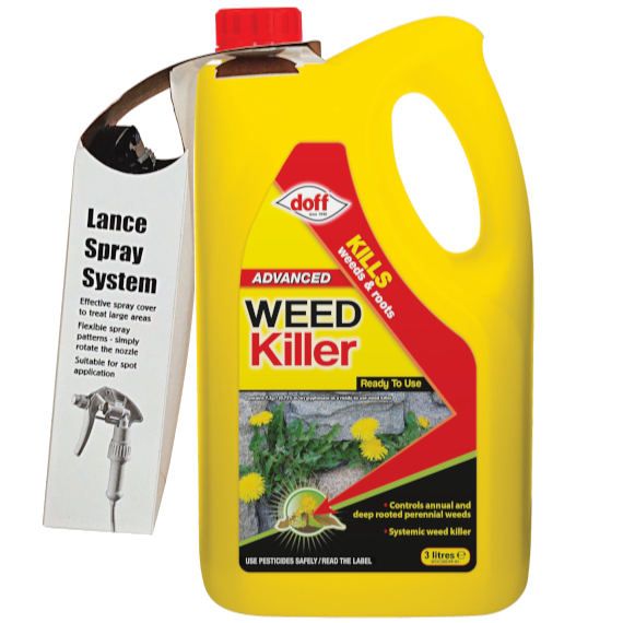 Doff Advanced Weedkiller Ready to Use 3L Container Spray Lance