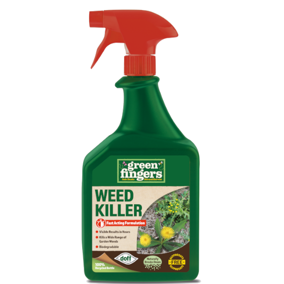 Doff Green Fingers Weed Killer Ready to Use 1L Spray Bottle