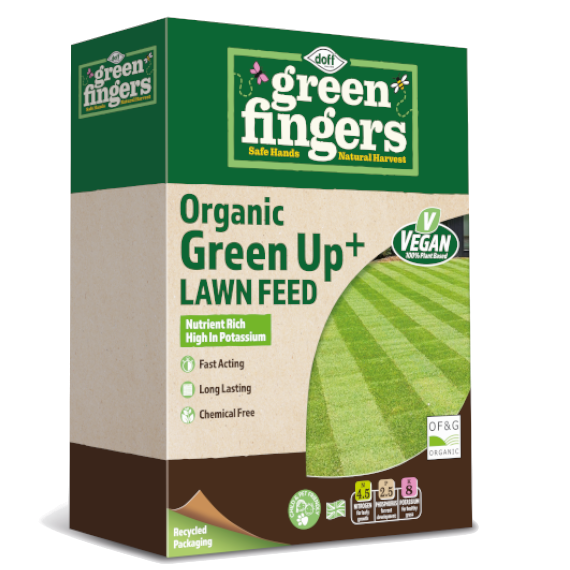 Doff Greenfingers Organic Green Up Lawn Feed - 50sqm