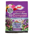 Doff Lightweight Container & Basket Coco Coir Compost 15l