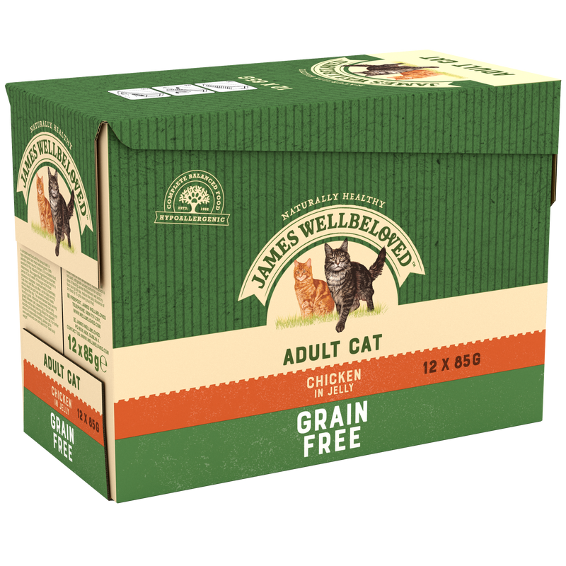 Grain Free Adult Cat Chicken in Jelly Pouch 12 x 85g