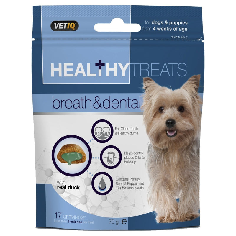 VetIQ Healthy Treats Breath & Dental for Dogs, 70g