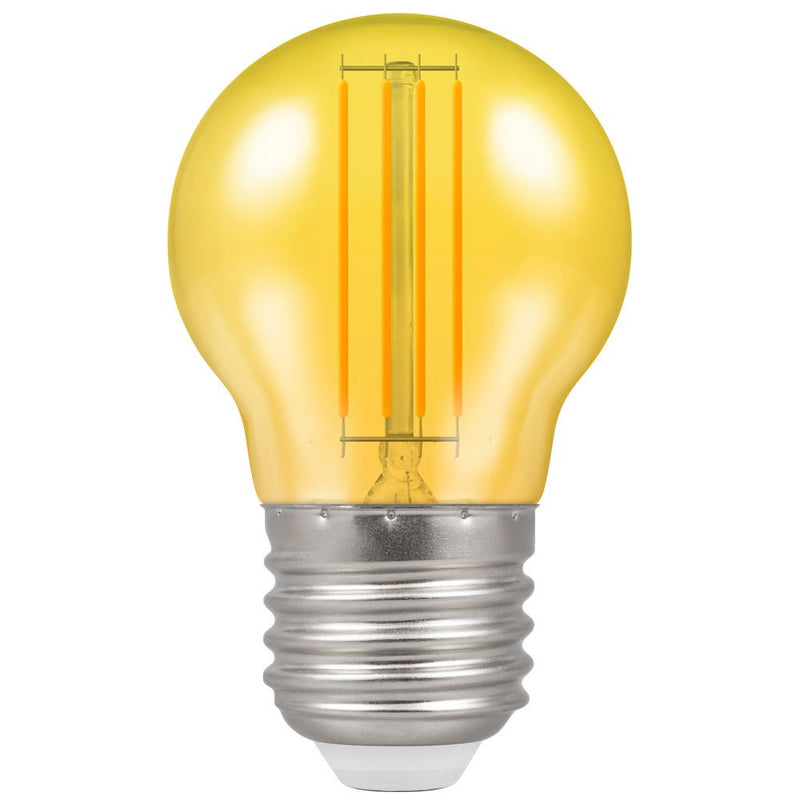 Crompton LED Filament Round 4.5W Yellow ES-E27