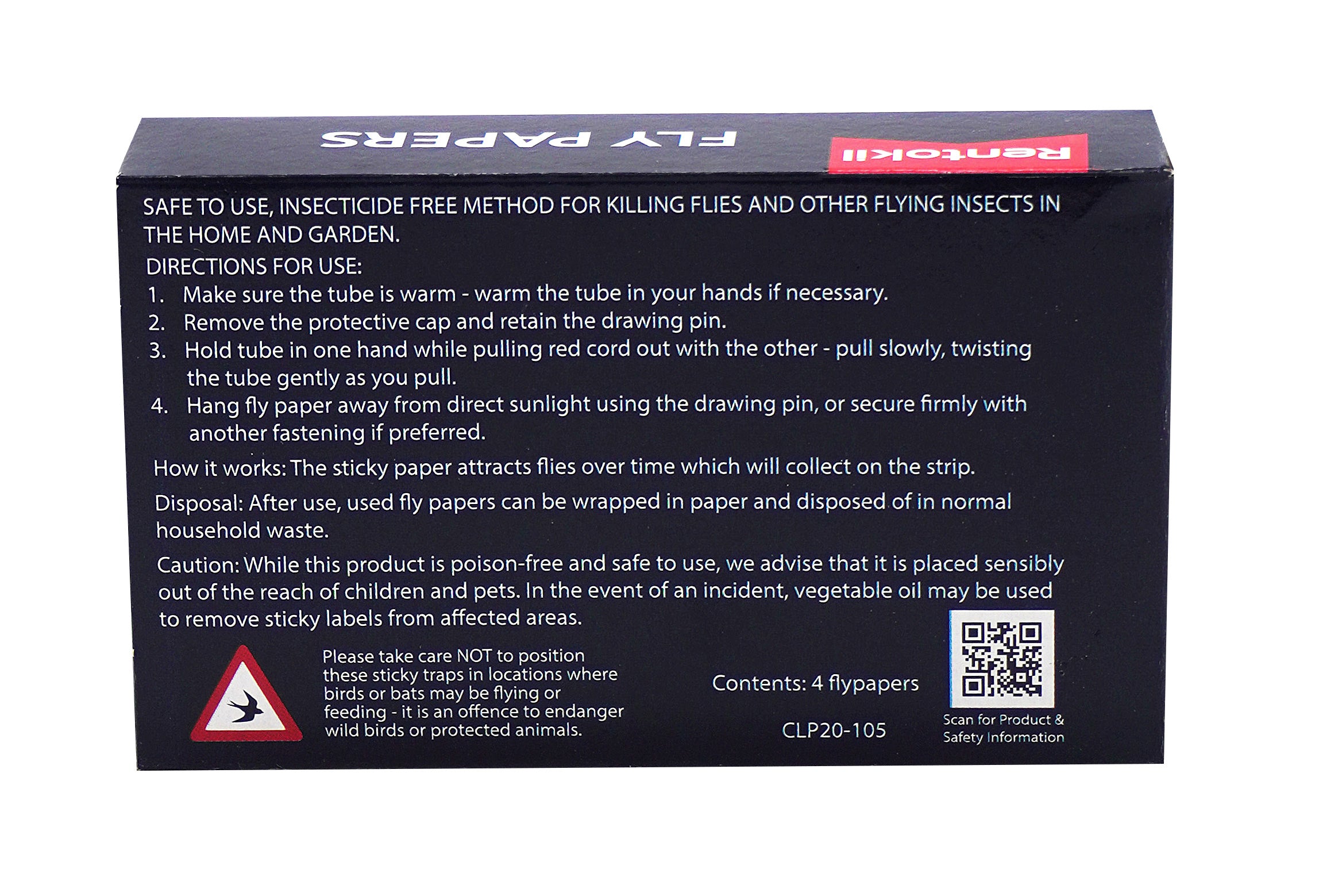 Rentokil Flypapers 4 Pack