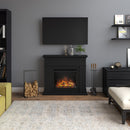 Tagu Larsen Fireplace, Deep Black with UK Plug