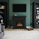 Tagu Magna Fireplace, Deep Black Suite with EU Plug