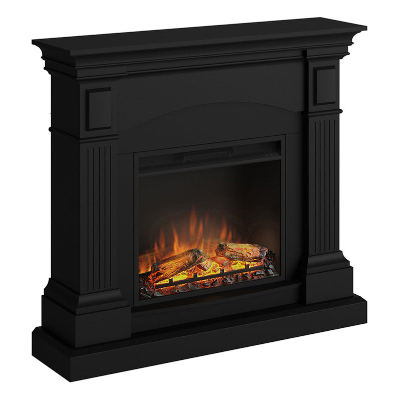 Tagu Magna Fireplace, Deep Black Suite with UK Plug