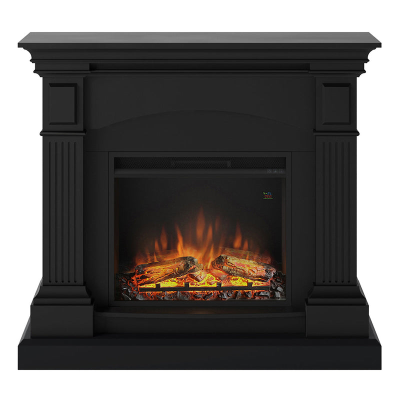 Tagu Magna Fireplace, Deep Black Suite with EU Plug