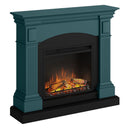 Tagu Magna Fireplace, Soft Turquoise Suite with UK Plug