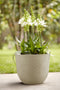 Elho Fuente Grains Round 30 - Flowerpot - Pebble Grey - Indooroutdoor! - Ø 29.46 x H 24.34 cm