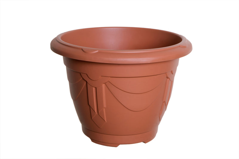 Whitefurze 24cm Venetian Round Planter, Terracotta