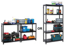 Garland Self Assembly Plastic Shelving 5 Shelf Unit Dual Solution 90cm L x 40cm W x 184cm H