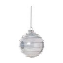 Premier Decorations 80mm Christmas Tree Ball, White