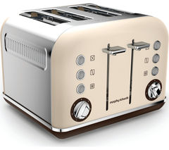 Morphy Richards Accents Jug Kettle & 4 Slice Toaster Set, Sand