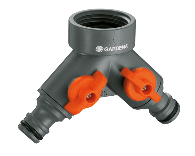 Gardena 3/4 Inch Twin Tap Connector