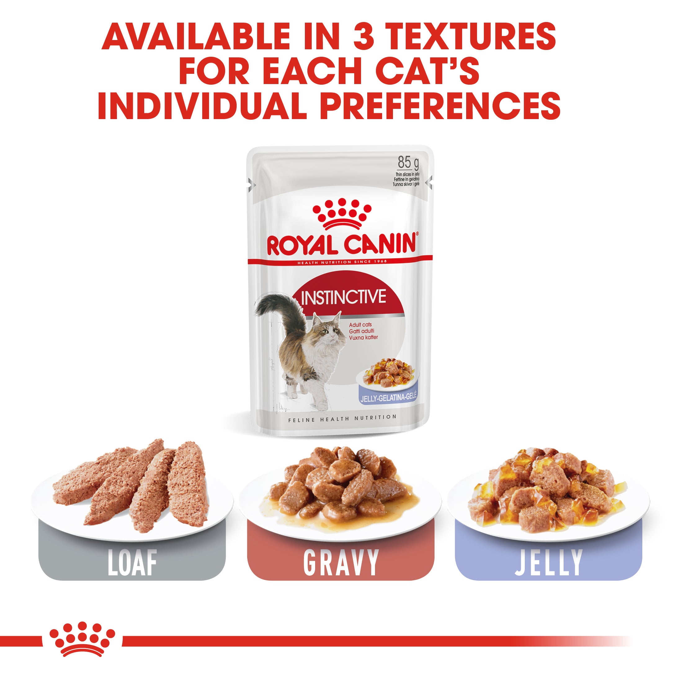 Royal Canin Instinctive In Jelly Adult Wet Cat Food, 85g x 12 Pack