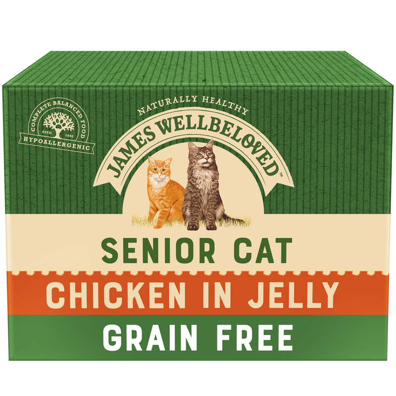 Grain Free Senior Cat Chicken in Jelly Pouch 12 x 85g